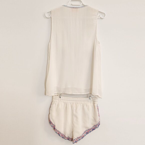 Rococo Sand Paloma Embroidered Top and Shorts Set Size XS b202 - Picture 7 of 14